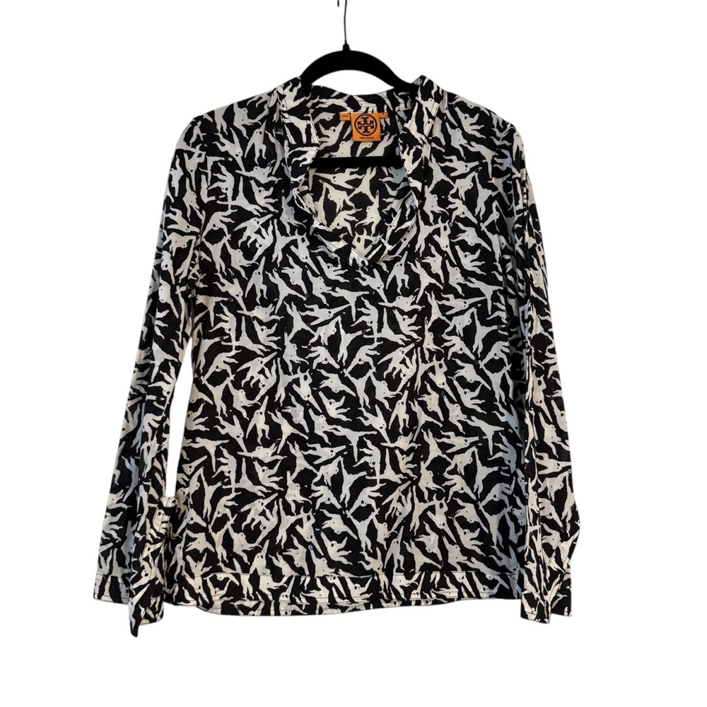 Tory Burch Swingers Monkey Print Tunic Size